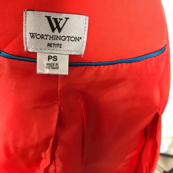 Worthington Woman’s Blazer Orange Size PS - Picture 7 of 7